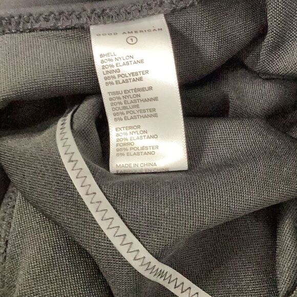 New. Good American black one shoulder scuba swimsuit. Medium - Picture 7 of 9